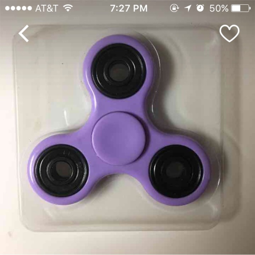 purple fidget spinner