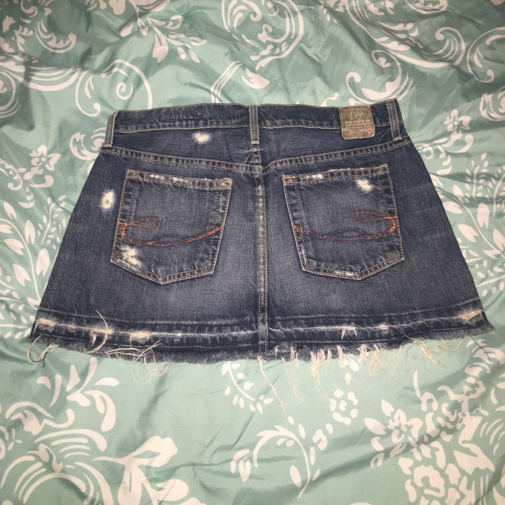 💙Denim Distressed Skirt💙