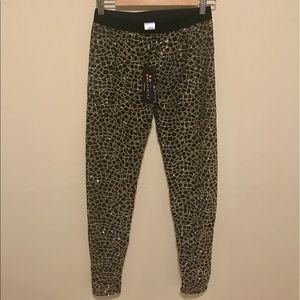 ✨ Mesh, Gold-detailed leggings