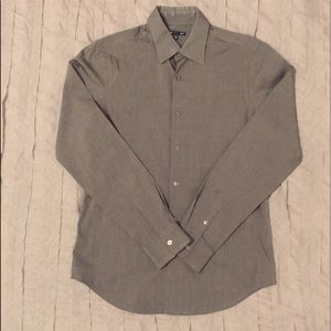 Gap slim fit gray dress shirt size small