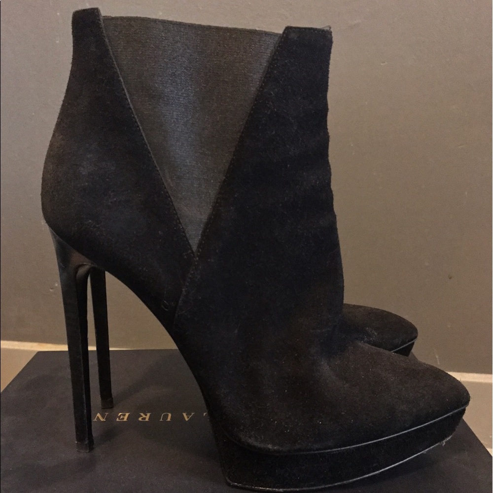 Saint Laurent Suede Janis Bootie