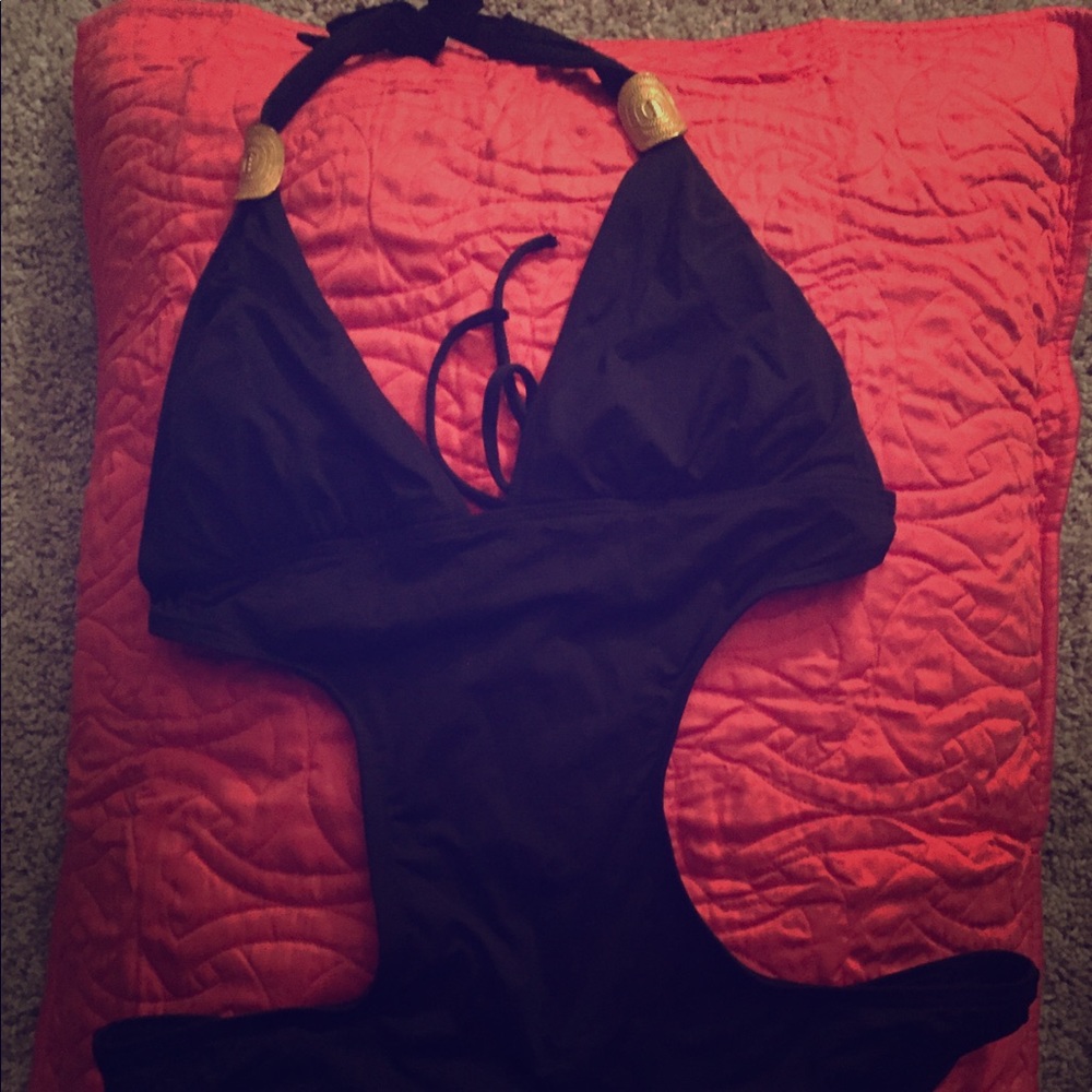 L*space halter cutout one-piece