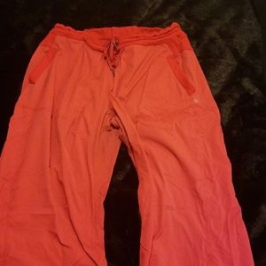 Red Lululemon Studio Pant