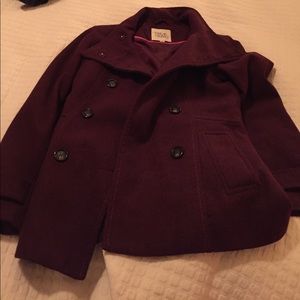 Maroon Pea coat