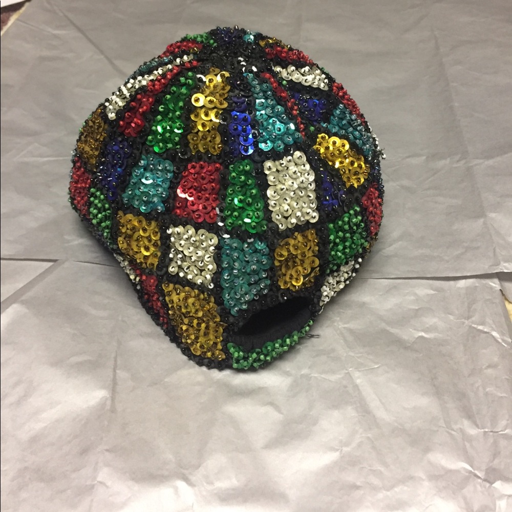 WORN ONCE- Sequin Vintage Retro Hat - Picture 2 of 4