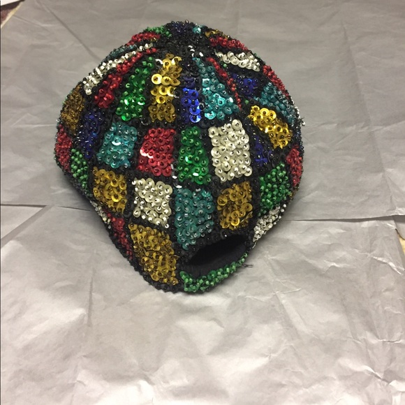 WORN ONCE- Sequin Vintage Retro Hat - Picture 2 of 4