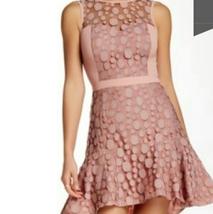Super cute pink polka dot dress dress.