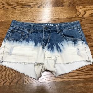 Ombré jean shorts