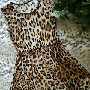 Lepord print dress