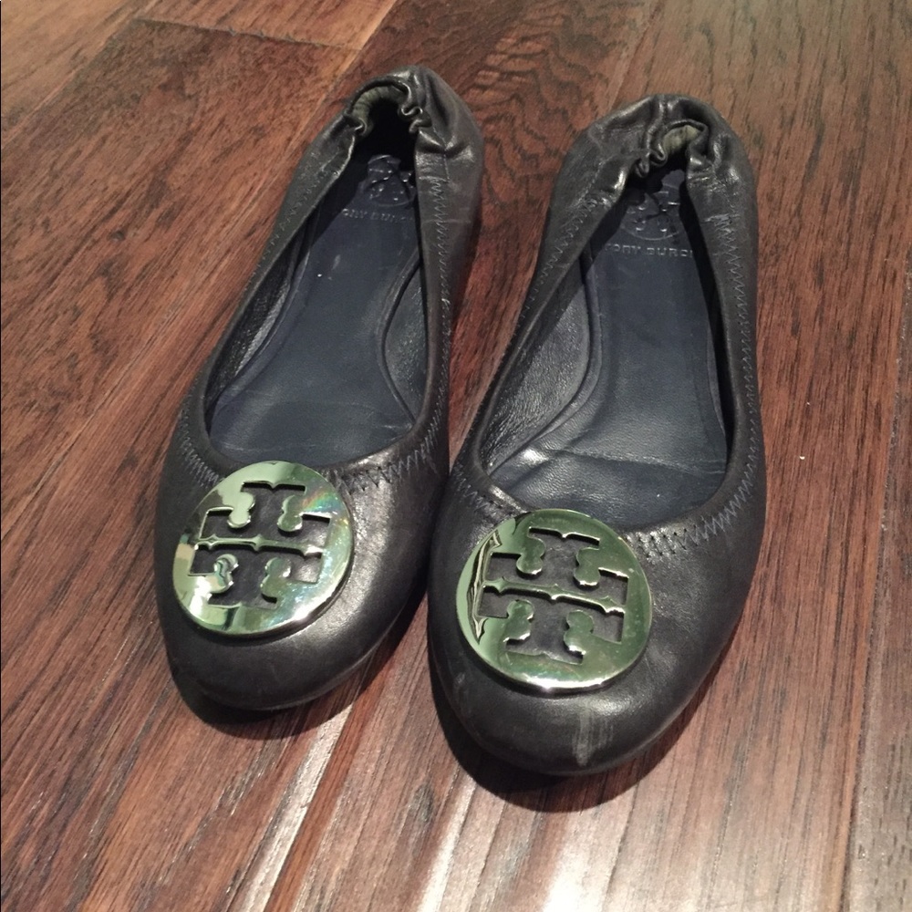 Navy Tory Burch Flats