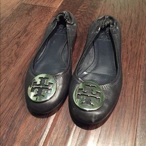 Navy Tory Burch Flats