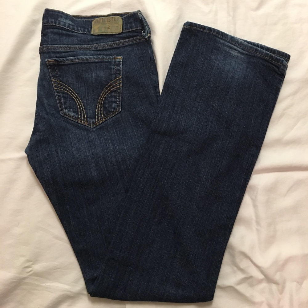 Dark wash Hollister Venice boot cut jeans
