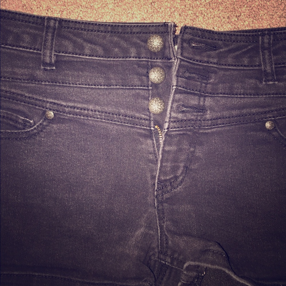 Black high waisted shorts