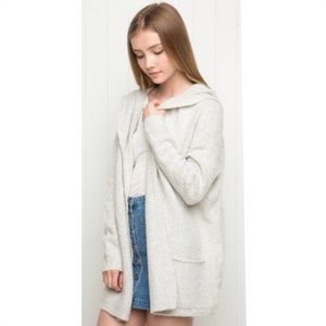 Brandy Melville Wool Ayara Hoodie Cardigan