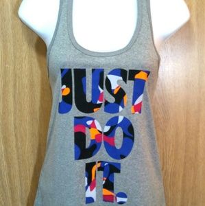Nike - Gray "JUST DO IT" tank top
