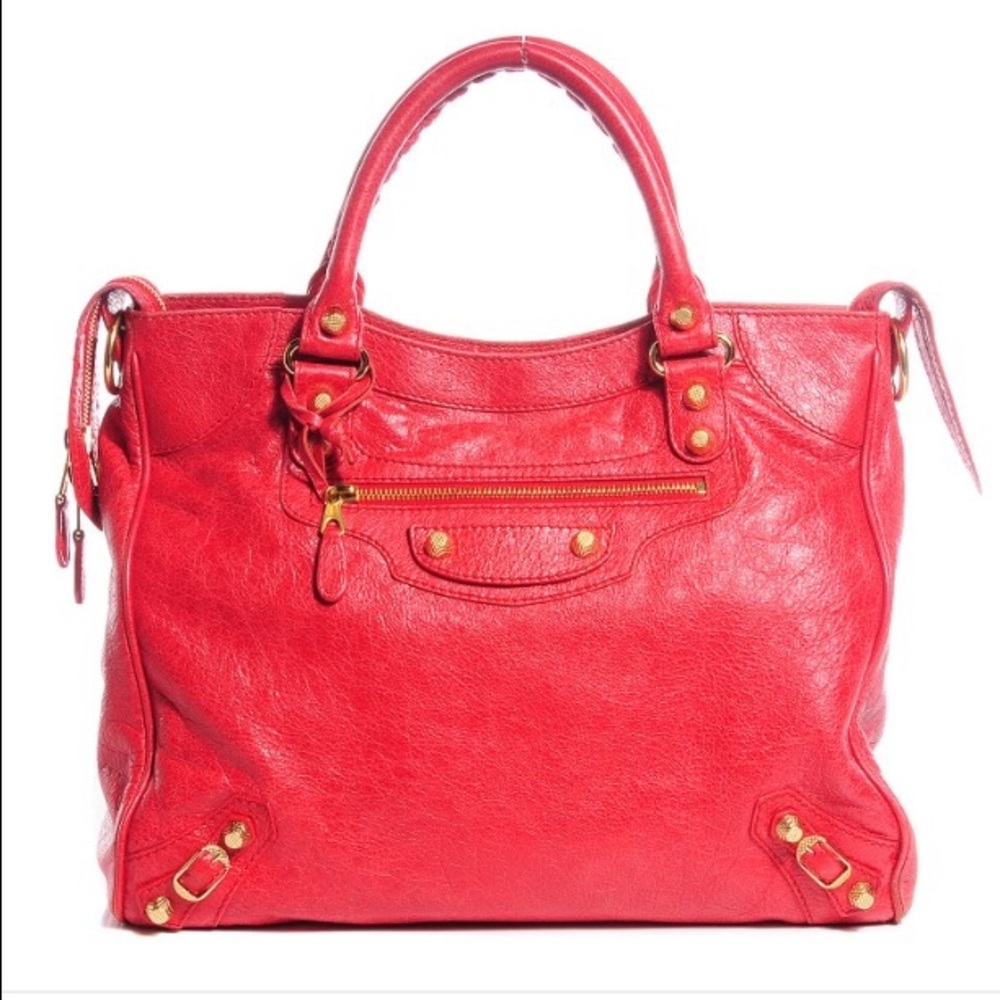 Balenciaga agneau giant 12gold velo rouge cardinal