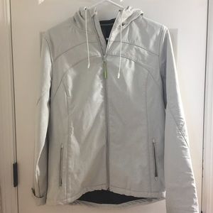 White Mondetta raincoat