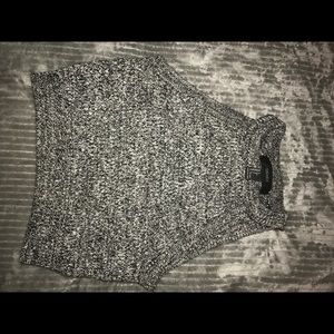 Waffle Knit Cropped Sweater Top