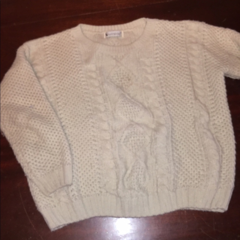 Cream sweater