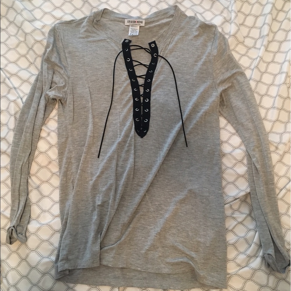 Lace Up Top