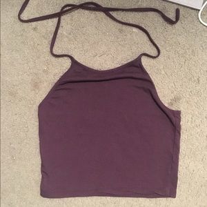 Brandy Melville cropped halter tank