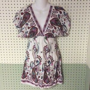 Breezy sleeve low cut dress shirt