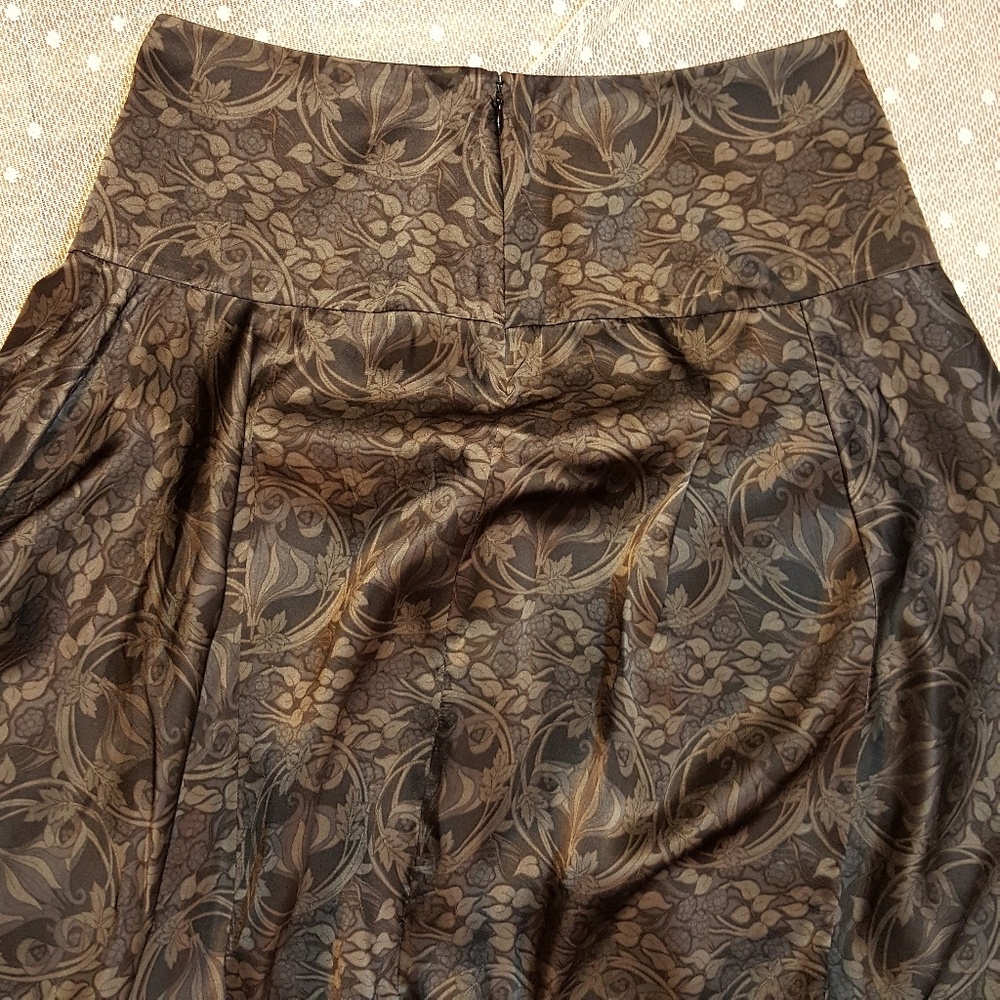 The Limited Black & Gray Patterned Silk Skirt - Picture 5 of 6