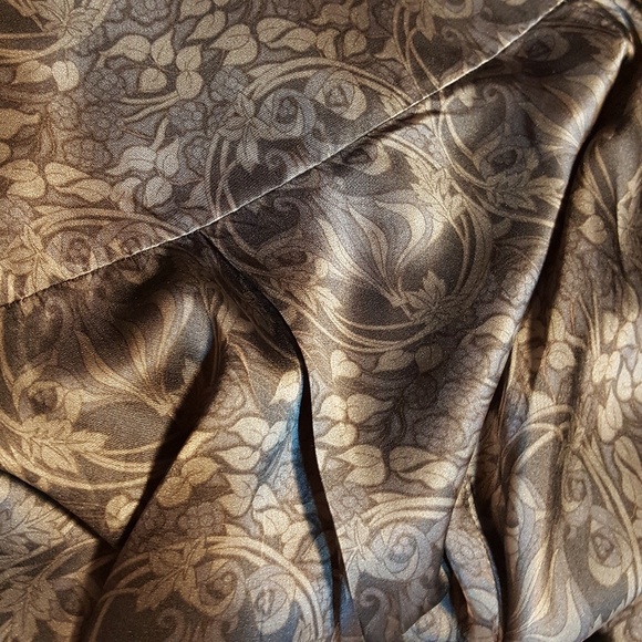 The Limited Black & Gray Patterned Silk Skirt - Picture 4 of 6