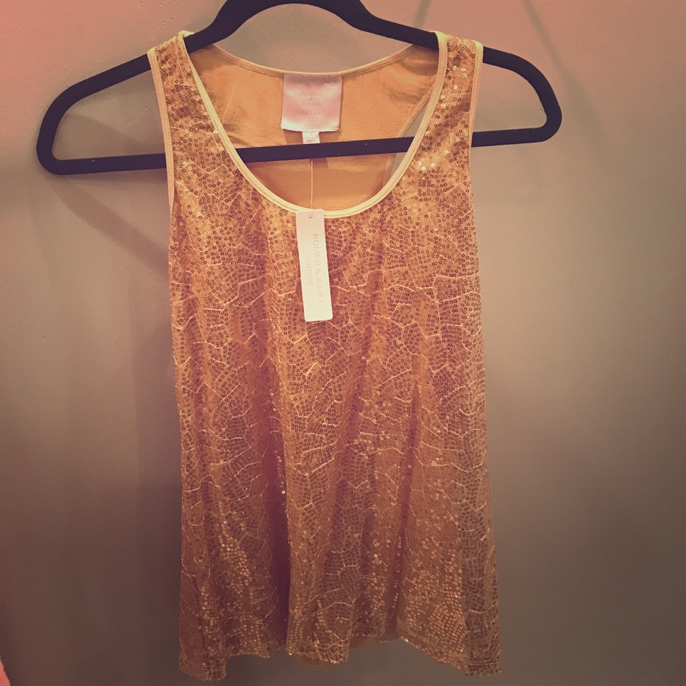 Romeo & Juliet Couture sequin tank