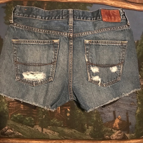 Bullhead Denim* high waist distressed cutoffs, s31 - Picture 4 of 5