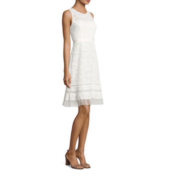 BCBG Lace White Dress - Picture 3 of 5