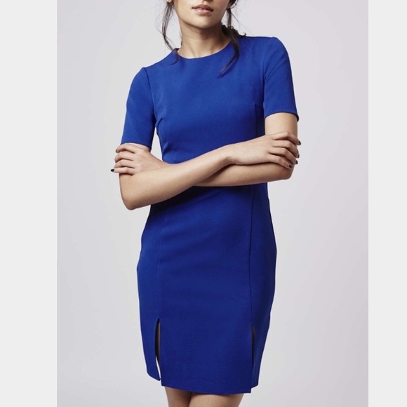 Topshop Dresses - *Brand NEW* Topshop blue split front dress Topshop Dresses - *Brand NEW* Topshop blue split front dress