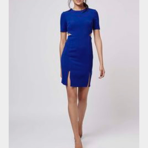 Topshop Dresses - *Brand NEW* Topshop blue split front dress Topshop Dresses - *Brand NEW* Topshop blue split front dress