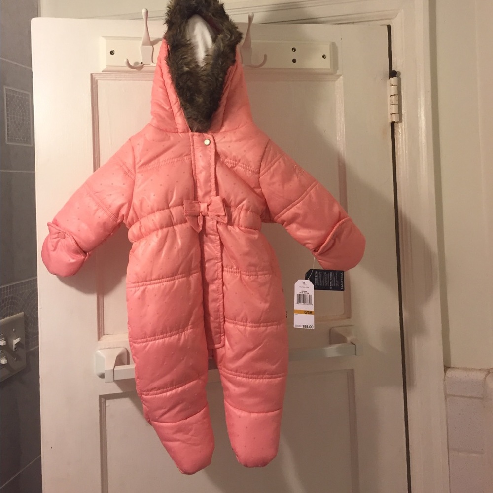 NAUTICA - Baby Girl Snowsuit, Size 0-3 months.