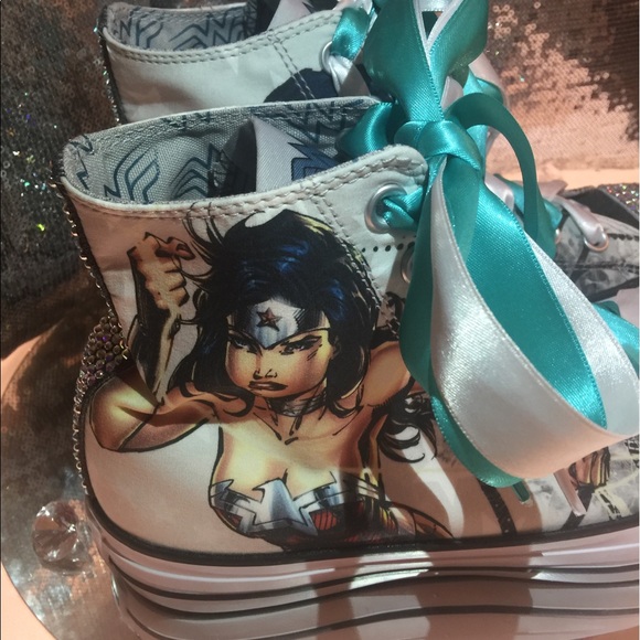 wonder woman converse ebay