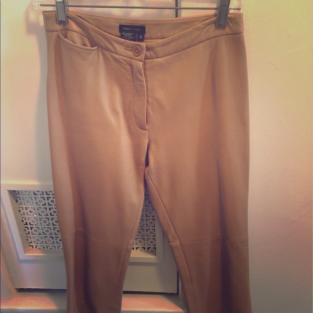 BCBG Maxazria 100% leather pants