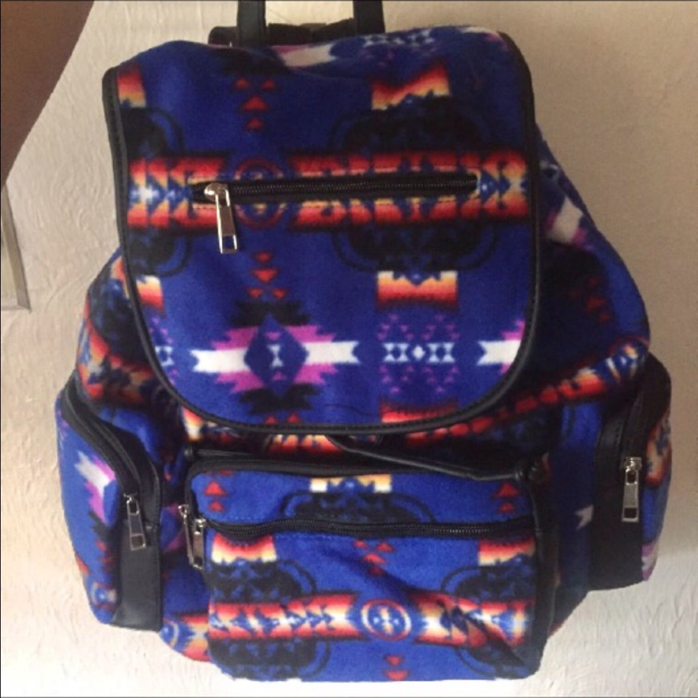 Pendleton fleece backpack