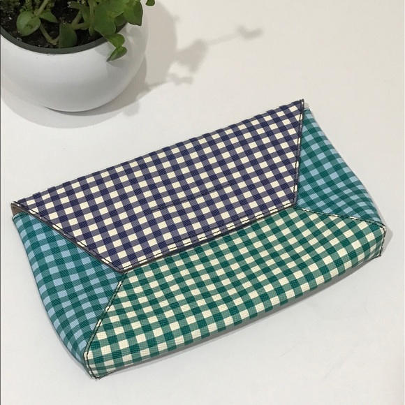 J. Crew Handbags - J.crew Envelope clutch in gingham patchwork