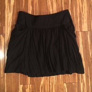 Black mini skirt