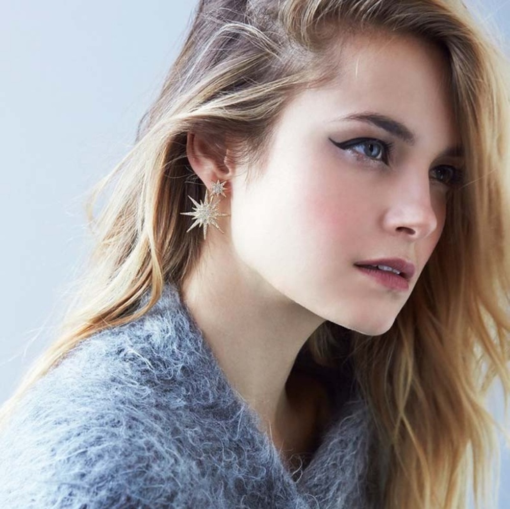 Ophelia Star Earrings with Cuff