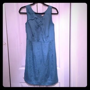 Sleeveless teal cocktail dress - Anne Taylor Loft.