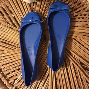 Blue jelly JCrew shoes size 8