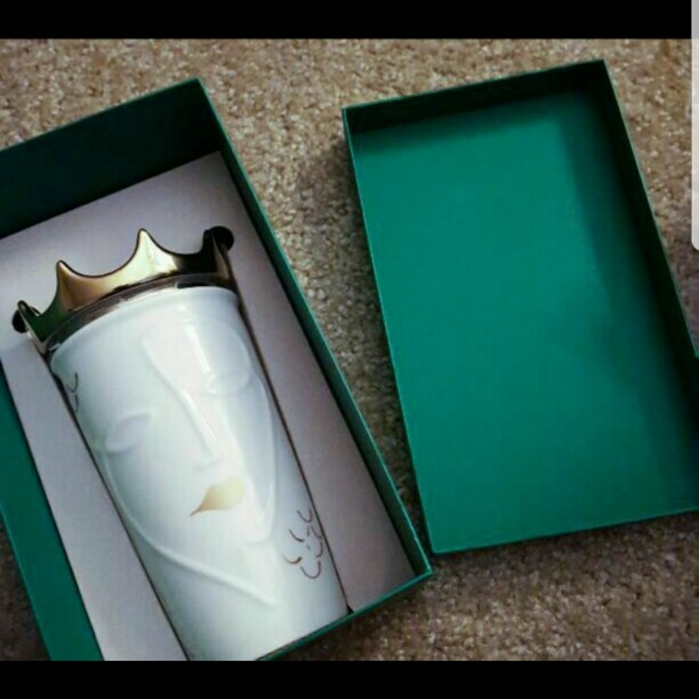Starbucks Siren Gold Crown Tumbler NEW