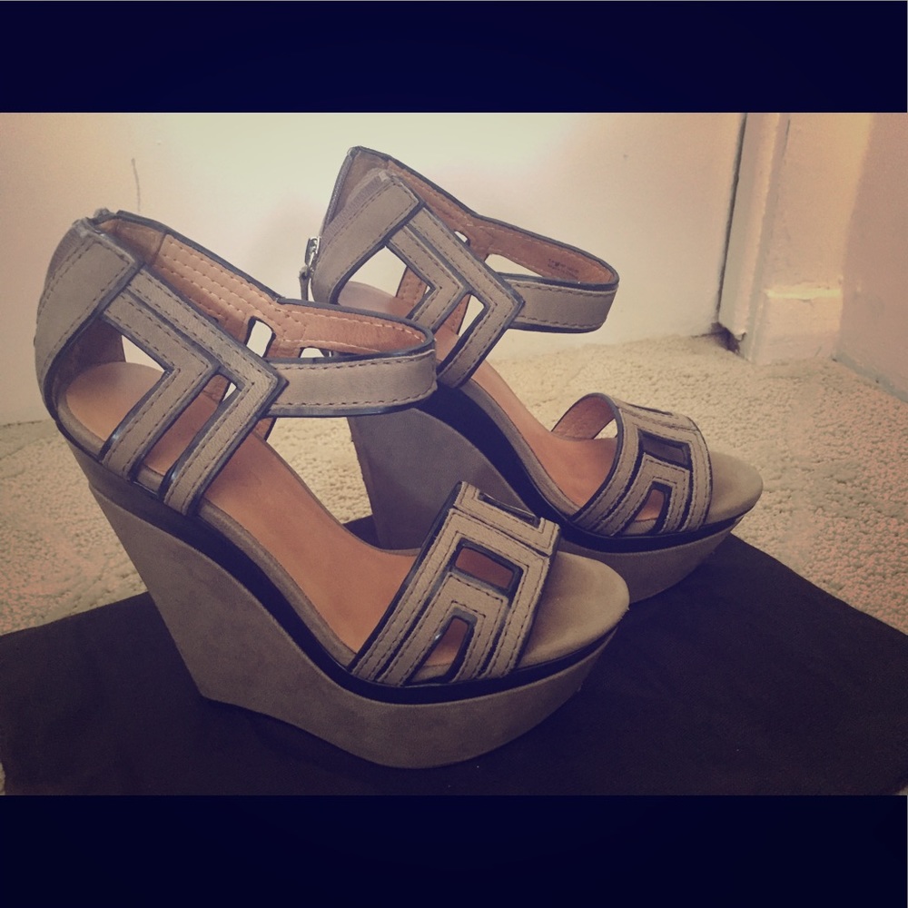 L.A.M.B. Wedge sandals