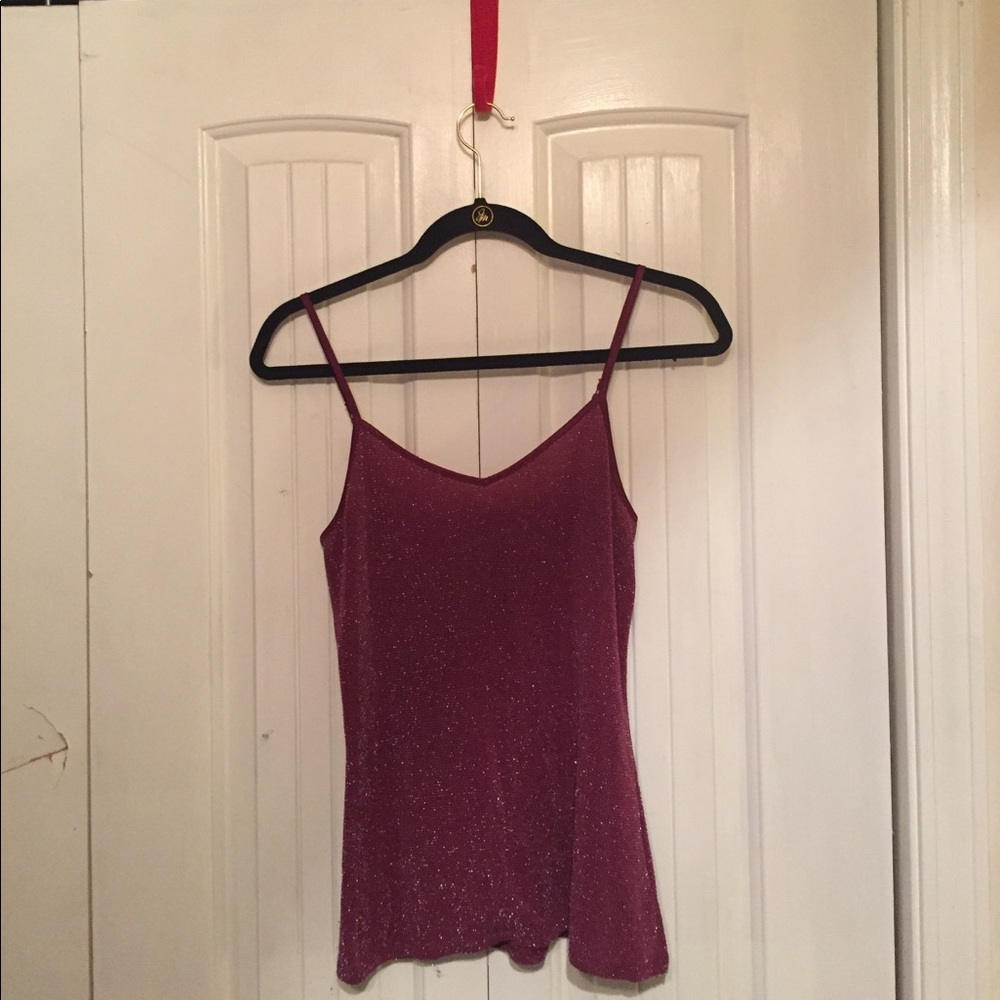 Slinky shimmery tank by Express.
