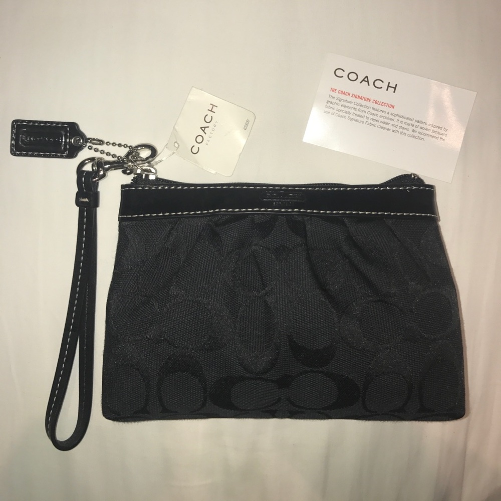 NWT Coach Signature Wristlet