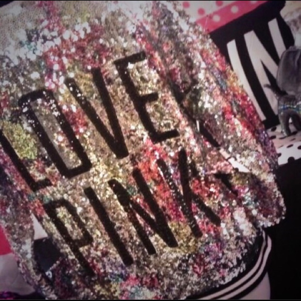 ISO Victoria secret PINK sequin bomber jacket