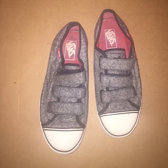 Vans Other - Velcro closure grey vans