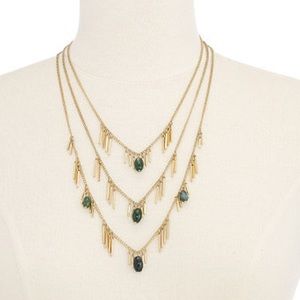 Beautiful beaded fringe necklace.