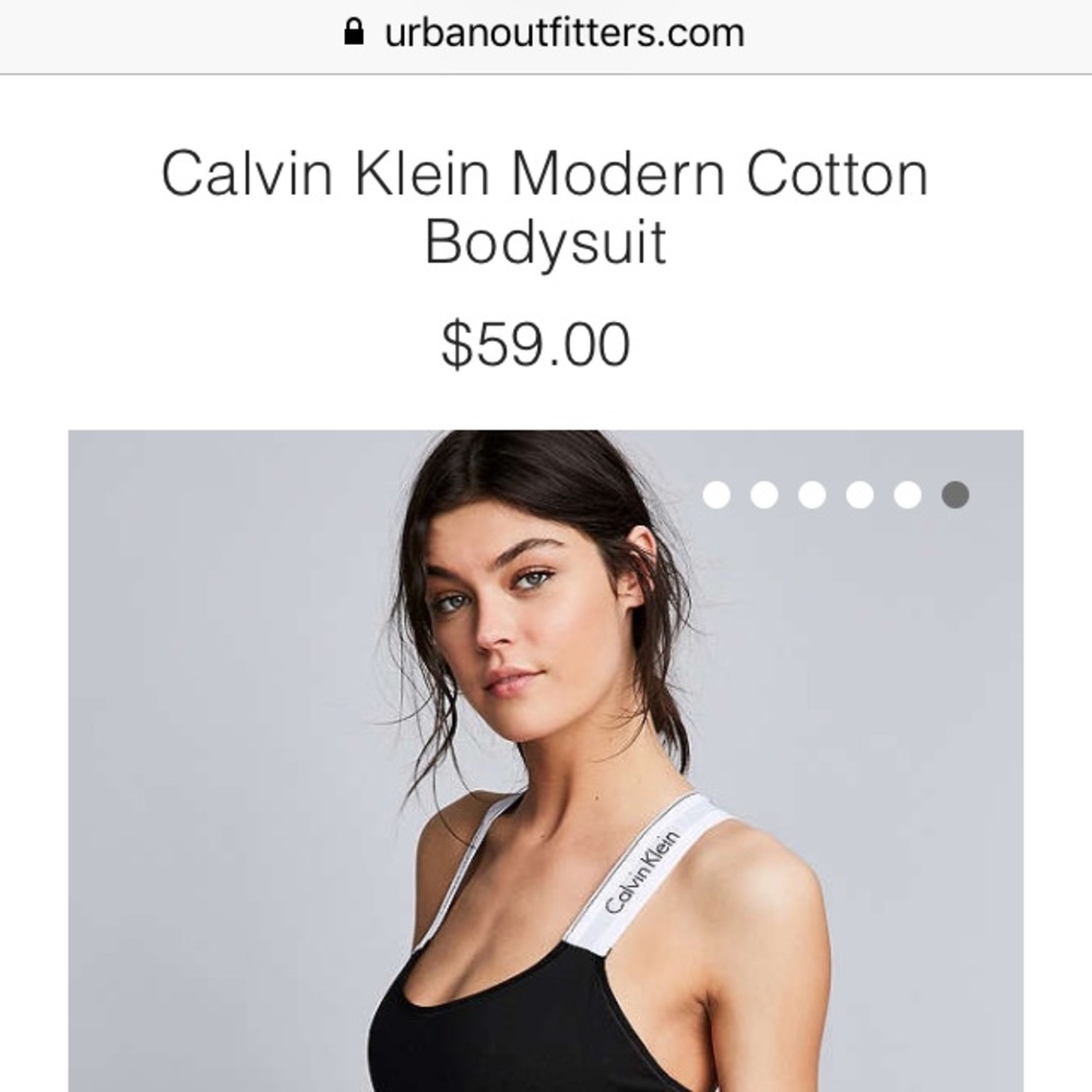 Calvin Klein modern cotton bodysuit medium
